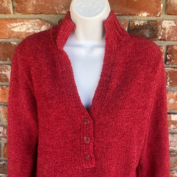 Sonoma red long sleeve sweater size large - Picture 2 of 6